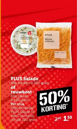 Coop PLUS Salade of  rauwkost aanbieding