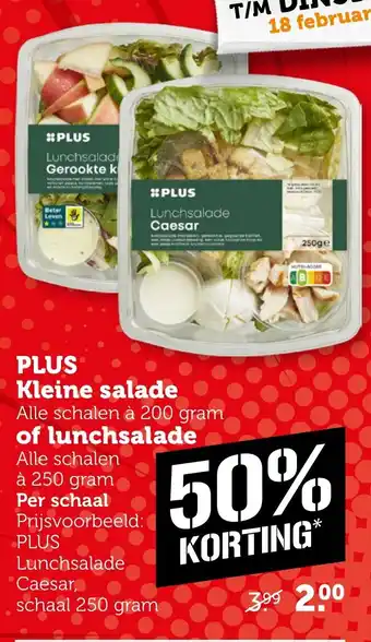 Coop PLUS Kleine salade  of lunchsalade aanbieding