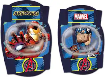 Bol.com Marvel Avengers Beschermset 4-delig Junior Blauw Maat S aanbieding