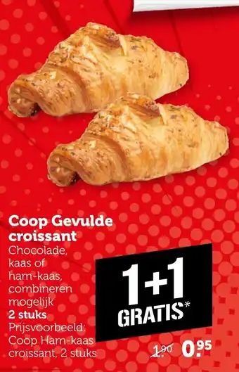 Coop Coop Gevulde croissant aanbieding