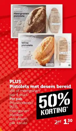 Coop PLUS Meergranen pistolets met desem bereid aanbieding