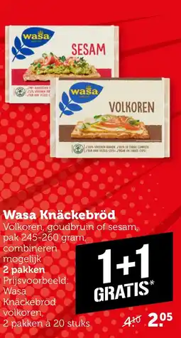 Coop Wasa Knäckebröd aanbieding