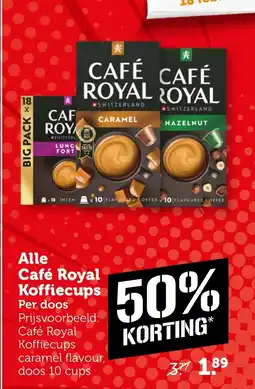 Coop Alle Café Royal Koffiecups aanbieding