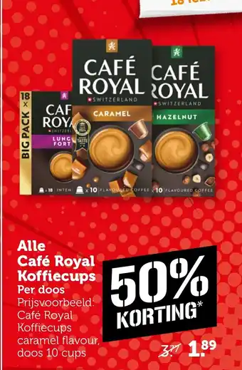 Coop Alle Café Royal Koffiecups aanbieding