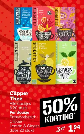 Coop Clipper Thee aanbieding