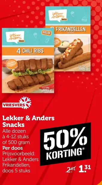 Coop Lekker & Anders Snacks aanbieding