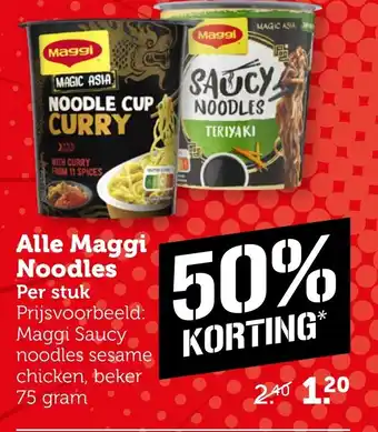 Coop Alle Maggi Noodles aanbieding