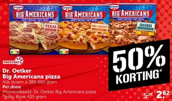 Coop Dr. Oetker Big Americans pizza aanbieding