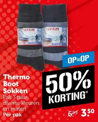 Coop Thermo Boot Sokken aanbieding