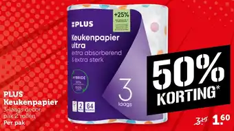 Coop PLUS Keukenpapier aanbieding