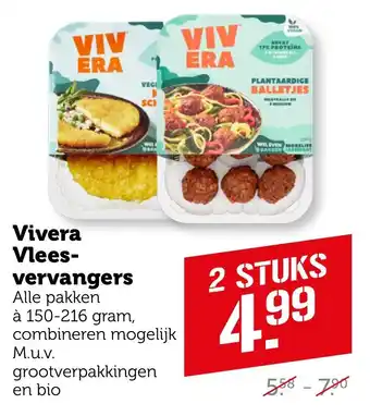 Coop Vivera Vleesvervangers aanbieding