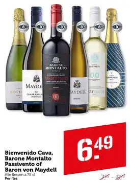 Coop Bienvenido Cava, Barone Montalto Passivento of Baron von Maydell aanbieding