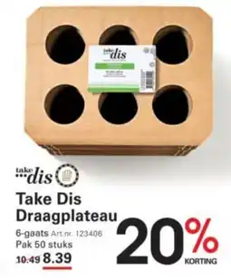 Sligro Take Dis Draagplateau aanbieding