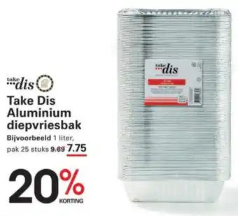 Sligro Take Dis Aluminium diepvriesbak aanbieding