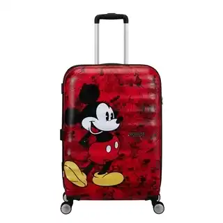 Travelbags American Tourister Wavebreaker Disney Spinner 67/24 TSA mickey comics red aanbieding