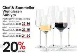 Sligro Chef & Sommelier Wijnglazen Sublym aanbieding