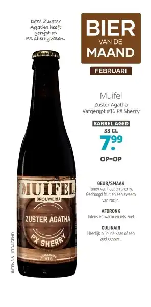 Mitra Muifel Zuster Agatha aanbieding