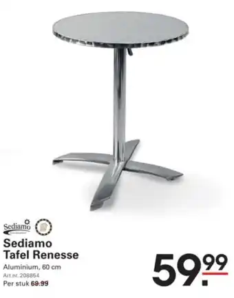 Sligro Sediamo Tafel Renesse aanbieding