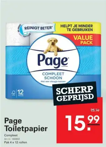 Sligro Page Toiletpapier aanbieding