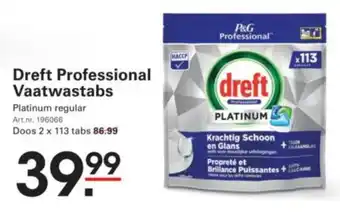 Sligro Dreft Professional Vaatwastabs aanbieding