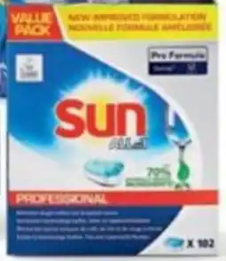 Sligro Sun Spoelglans en vaatwastabs Tabs Original aanbieding