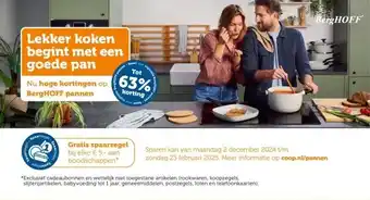 Coop Lekker koken begint met een goede pan aanbieding