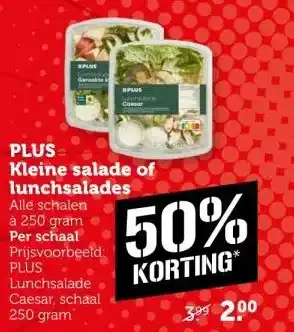 Coop PLUS Kleine salade of lunchsalades aanbieding