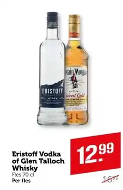 Coop Eristoff Vodka of Glen Talloch Whisky aanbieding