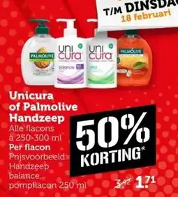 Coop Unicura of Palmolive Handzeep aanbieding