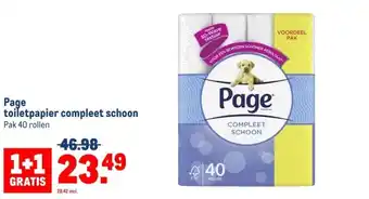 Makro Page toiletpapier compleet schoon aanbieding