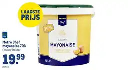 Makro Metro Chef mayonaise 70% aanbieding