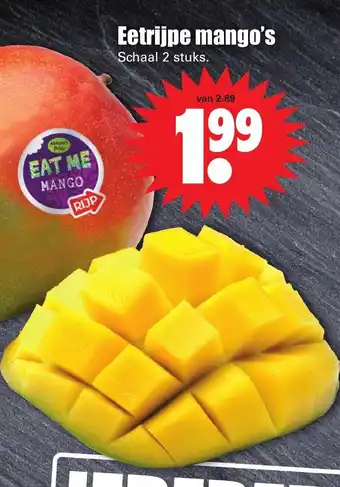 Dirk Eetrijpe mango's aanbieding