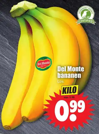 Dirk Del Monte Bananen 1kg aanbieding