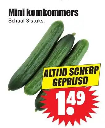 Dirk Mini komkommers aanbieding