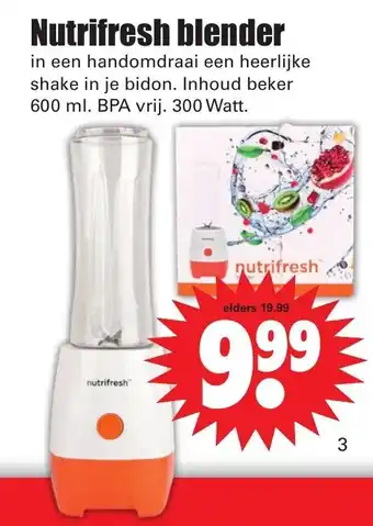 Dirk Nutrifresh Blender aanbieding