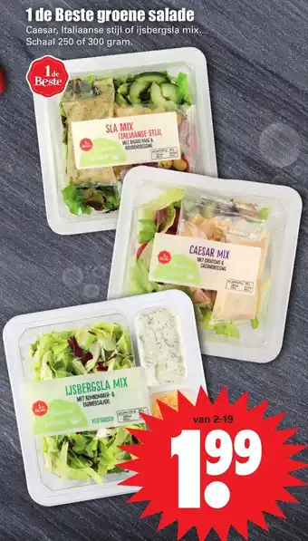 Dirk 1 de Beste groene salade 250g of 300g aanbieding