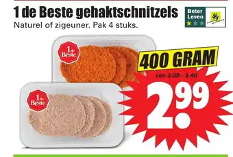 Dirk 1 de Beste gehaktschnitzels 400g aanbieding