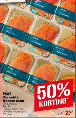 Coop PLUS Gerookte Noorse zalm aanbieding