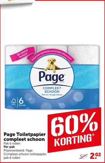 Coop Page Toiletpapier compleet schoon aanbieding