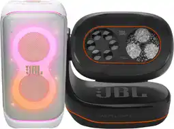 Coolblue JBL Partybox 320 Wit + JBL Partylight Beam aanbieding