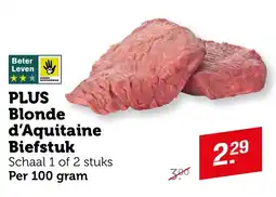 Coop PLUS Blonde d'Aquitaine Biefstuk aanbieding