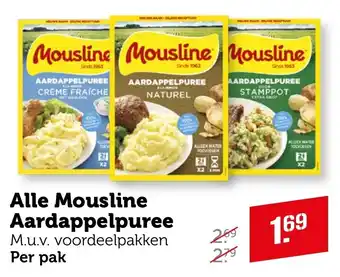 Coop Alle Mousline Aardappelpuree aanbieding