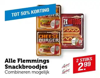 Coop Alle Flemmings Snackbroodjes aanbieding