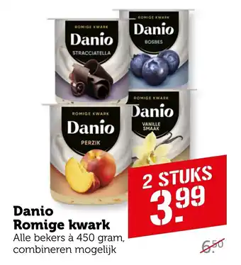 Coop Danio Romige kwark aanbieding