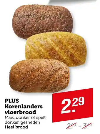 Coop PLUS Korenlanders vloerbrood aanbieding