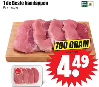 Dirk 1 de Beste hamlappen 700g aanbieding