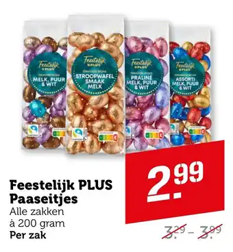 Coop Feestelijk PLUS Paaseitjes aanbieding