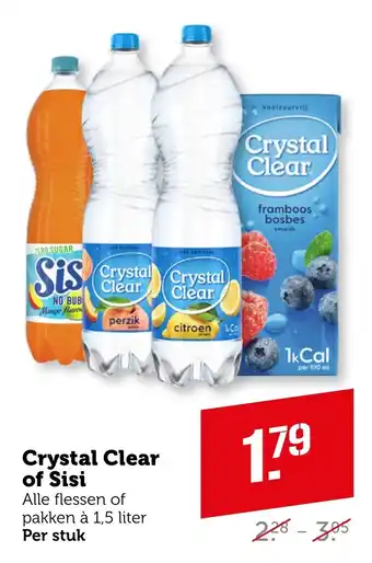 Coop Crystal Clear of Sisi aanbieding