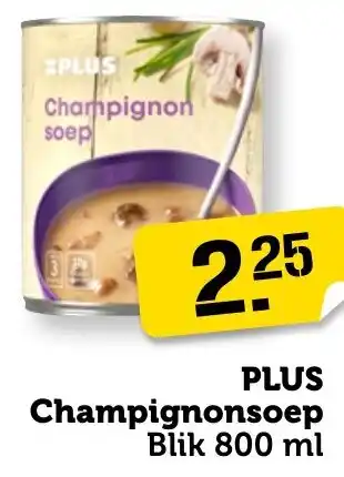 Coop PLUS Champignonsoep aanbieding