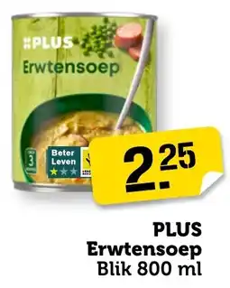 Coop PLUS Erwtensoep aanbieding